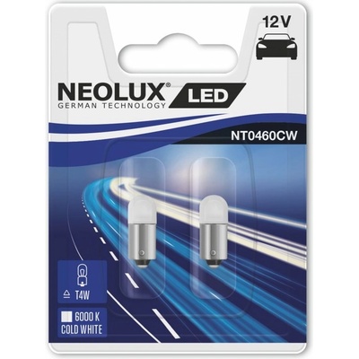 Neolux T4W RETROFIT 12V 0,5W BA9s 6000K NT0460CW-02B