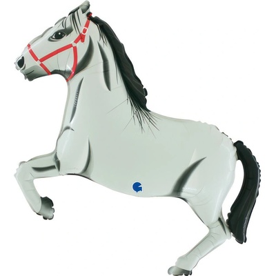 Grabo Fóliový nafukovací balónik Kôň biely 34" 86 cm