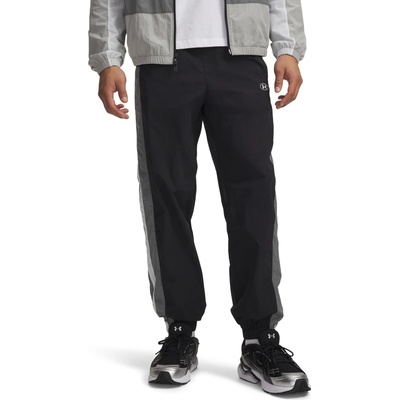Under Armour ICON WVN TRACK JOGGER Černá Bílá
