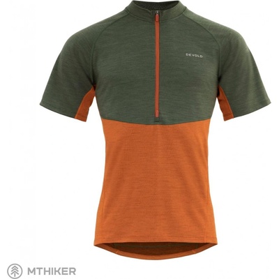 Devold Standal Merino Tee Zip Neck flame