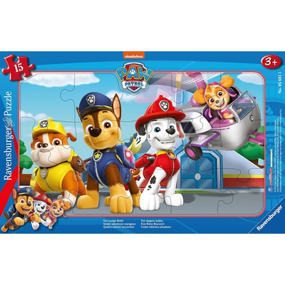 Ravensburger Детски пъзел Ravensburger от 15 части - Четирима смели спасители (5681)