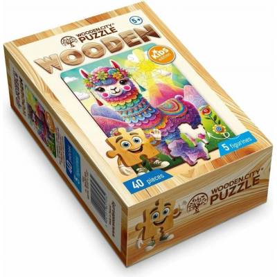 Wooden.City Dřevěné Duhová Fiesta Lam 40 dílků