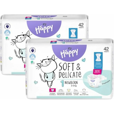Bella Happy 2-5kg Newborn 1 2x42ks