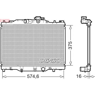 Chladič, chlazení motoru DENSO DRM44043