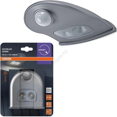 OSRAM - Външно LED стенено осветително тяло със сензор DOORLED LED/0, 5W/3xAA IP54 (P225952)