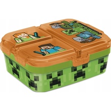 Stor delený plastový box na desiatu Minecraft 40420