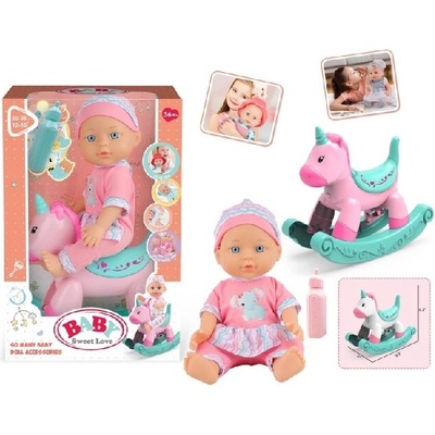 Baby Sweet Love bábika bábätko s hojdacím koníkom