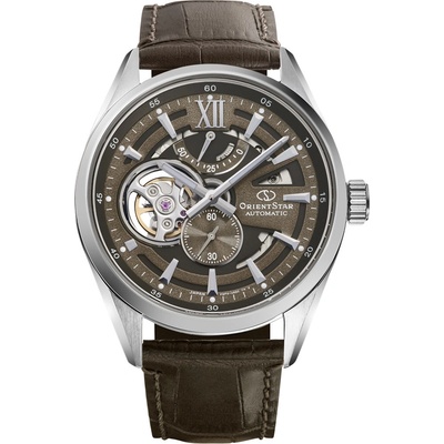 Orient Star RE-AV0139Y - Мъжки часовник, Автомат, 41mm, 10 ATM, Кафяв