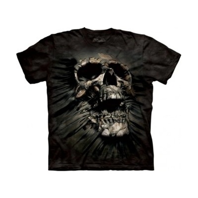 Tričko unisex The Mountain Breakthrough Skull Skulbone černé
