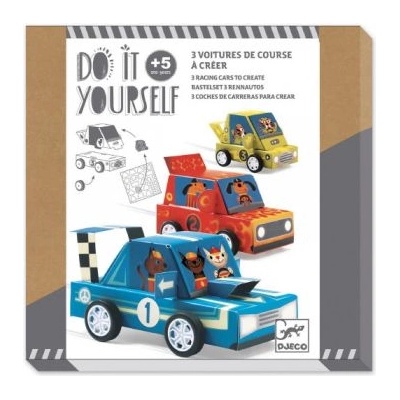 DJECO - Творчески комплект - Направи си състезателна кола (DJ07932)
