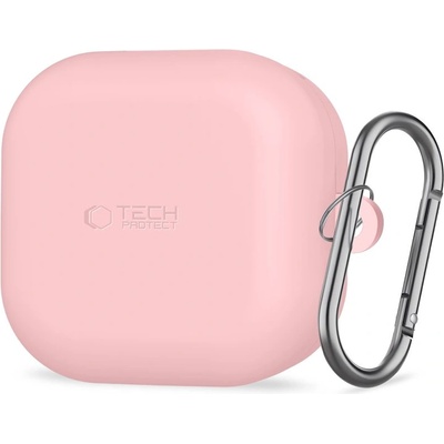 Tech-Protect Силиконов калъф за слушалки Samsung Galaxy Buds 4 / 4 Pro от Tech-Protect Silicone Hook - Dusty Pink (5906302392896)
