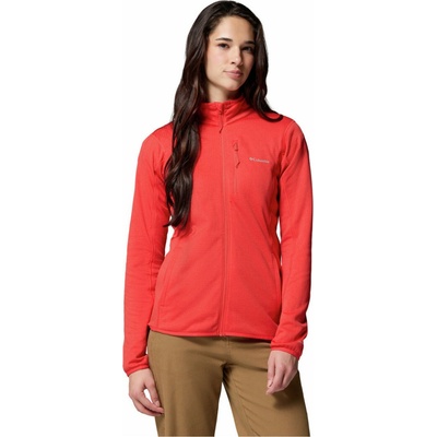 Columbia Essential Hike Grid Fleece Full Zip červená