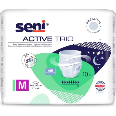 Seni Absorpčné nohavičky Seni Active Trio na inkontinenciu M 10 ks