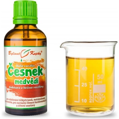 Bylinné kapky Cesnak medvedí kvapky Duša rastlín tinktúra 50 ml