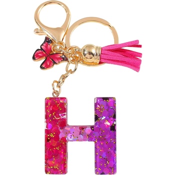 HARAHU Ключодържател Азбука - h / Розова / Пеперуда kp37952 (37952)