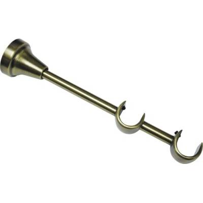 Gardinia Stenový nosník pre 2 tyče zlatá antik 14/6 cm