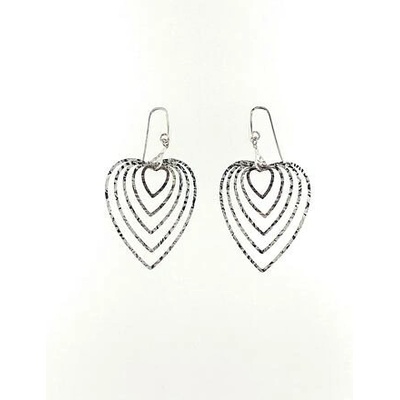 Infinitysilver stříbrné náušnice srdce 282-256