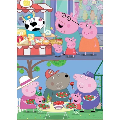 EDUCA Dřevěné Prasátko Peppa 2 x 25 dielov