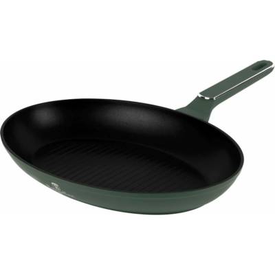 BERLINGERHAUS Pánev na ryby s titanovým povrchem 35x25 cm Matte Green Collection BH-8203