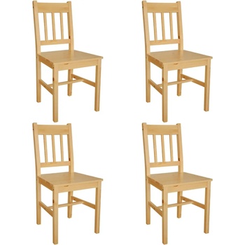 Image 1 of vidaXL Трапезни столове, 4 бр, борова дървесина (241515)