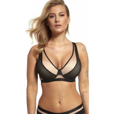 Push-up bralettka LUPOLINE 2350 Kopa čierna