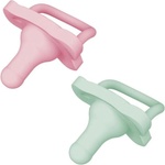 Dr. Brown's Силиконова залъгалка Dr. Brown's - HappyPaci, 0-6 месеца, 2 броя, розова и зелена (72239317440) - baby