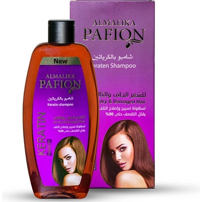 Queen Pafion Almalika Pafion Keratinový šampon pro suché a poškozené vlasy 400 ml