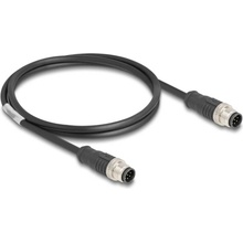 Delock 80806 M12 CAT 5e S/FTP 1m černý