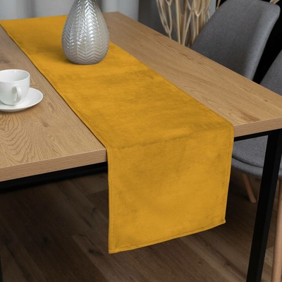 Biante Sametový běhoun Velvet Premium SVP-037 Zlatavě oranžový 35x180 cm