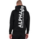 Alpha Industries Back Print zip hoodie black