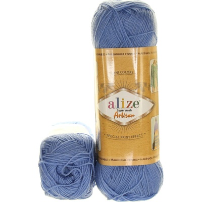 Alize Superwash Artisan 432 nebesky modrá