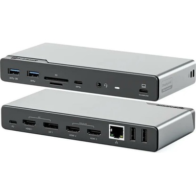Alogic 14-in-1 USB-C PD DV4 Quad Display Docking Station Space Gray