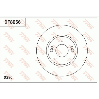 Brzdový kotúč TRW DF8056