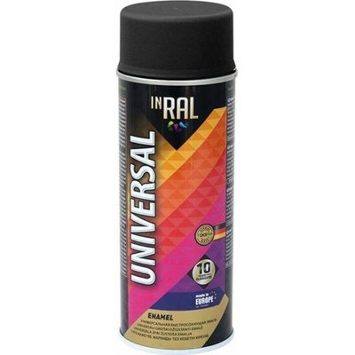 Inral Uni farba v spreji 400 ml matná čierna