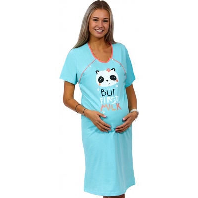 Modrá kojící a těhotenská košilka na knoflíky BUT FIRST MILK 1C3207 modrá
