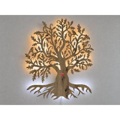 Li-Go "Dub" světelný strom 230V 45x55cm provedení povrchu: dub světlý