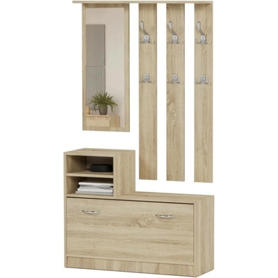 Framire Skříň do předsíně V1 se zrcadlem Sonoma 90 cm