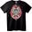 NOONEBRAND Тениска с мистична трибална маска - 7XL, Black
