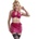 Комплект бельо, сутиен, пола и прашки - Leather Bra Skirt Red L/XL (D-242926)