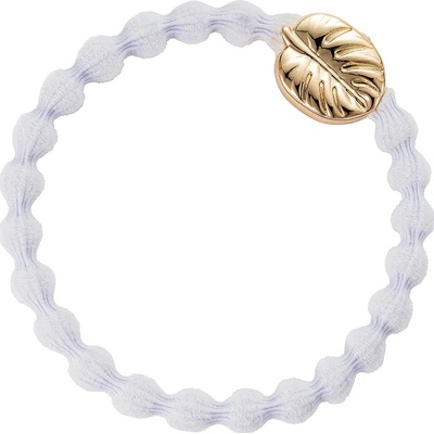 By Eloise London Gold Palm Leaf Gumička na vlasy pro ženy barva bílá