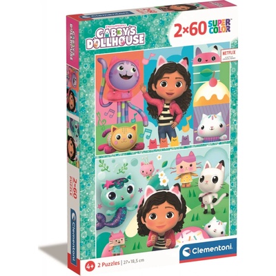 Clementoni Gábinin kouzelný domek 2x60 dielov