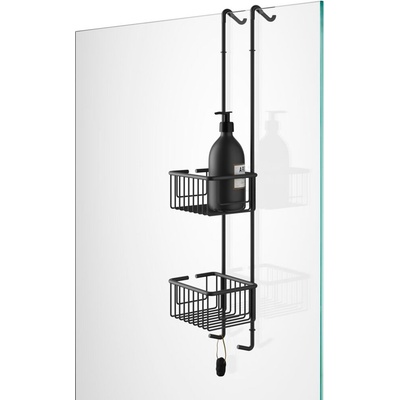 DECOR WALTHER Рафт за душ Contract двоен черен мат (0705060)