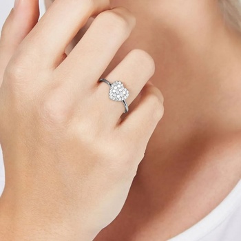 Fossil Дамски пръстен със седеф и кристали Fossil JF03412040 (JF03412040 160)