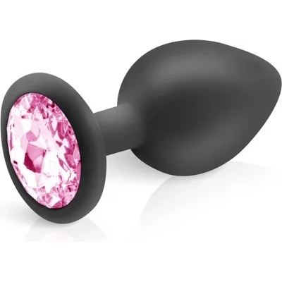 Hidden Eden Анален разширител от силикон с розов кристал Hidden Eden размер M