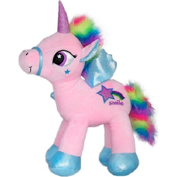 Image 1 of Амек Тойс Плюшена играчка Амек Тойс - Еднорог с цветна грива, розов, 41 сm (010810-2)