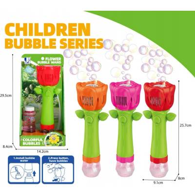 Bublifuk ruže so svetelnými efektmi 100 ml 26 cm