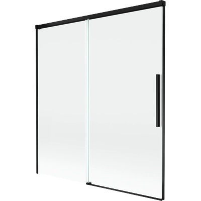 Mexen Rox, Душ параван с плъзгащи се 2 крила, 150 x 150 см, прозрачен, черен - 8C9-150-001-70-00 (8C9-150-001-70-00)