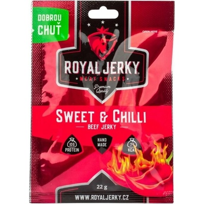 Royal Jerky Sušené mäso hovädzie sweet & chilli 22 g