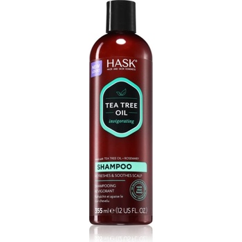 HASK Tea Tree Oil & Rosemary освежаващ шампоан за суха и сърбяща кожа на главата 355ml