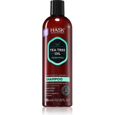 HASK Tea Tree Oil & Rosemary освежаващ шампоан за суха и сърбяща кожа на главата 355ml